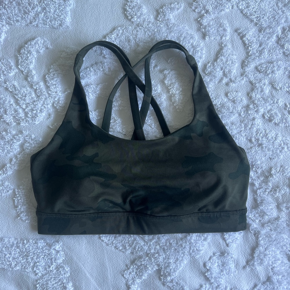 Camo energy bra lululemon